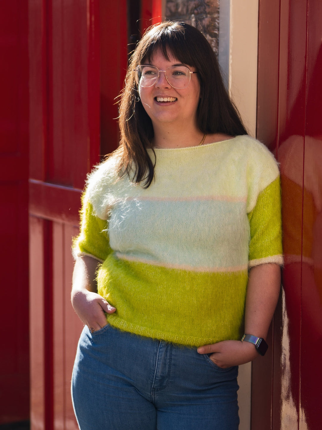 Strickpaket Finito Colorblock-Shirt