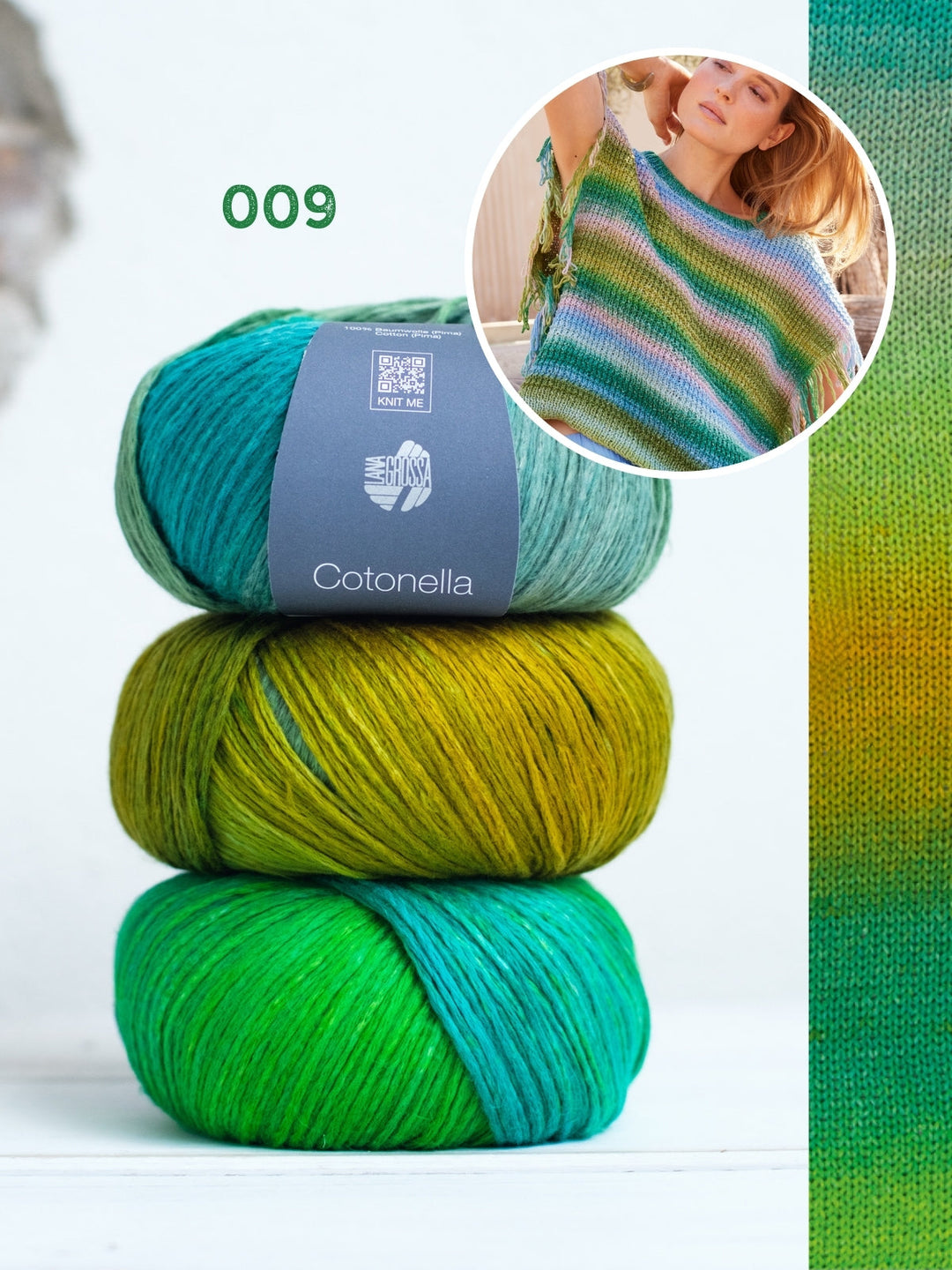 Strickpaket Cotonella Slipover mit Fransen