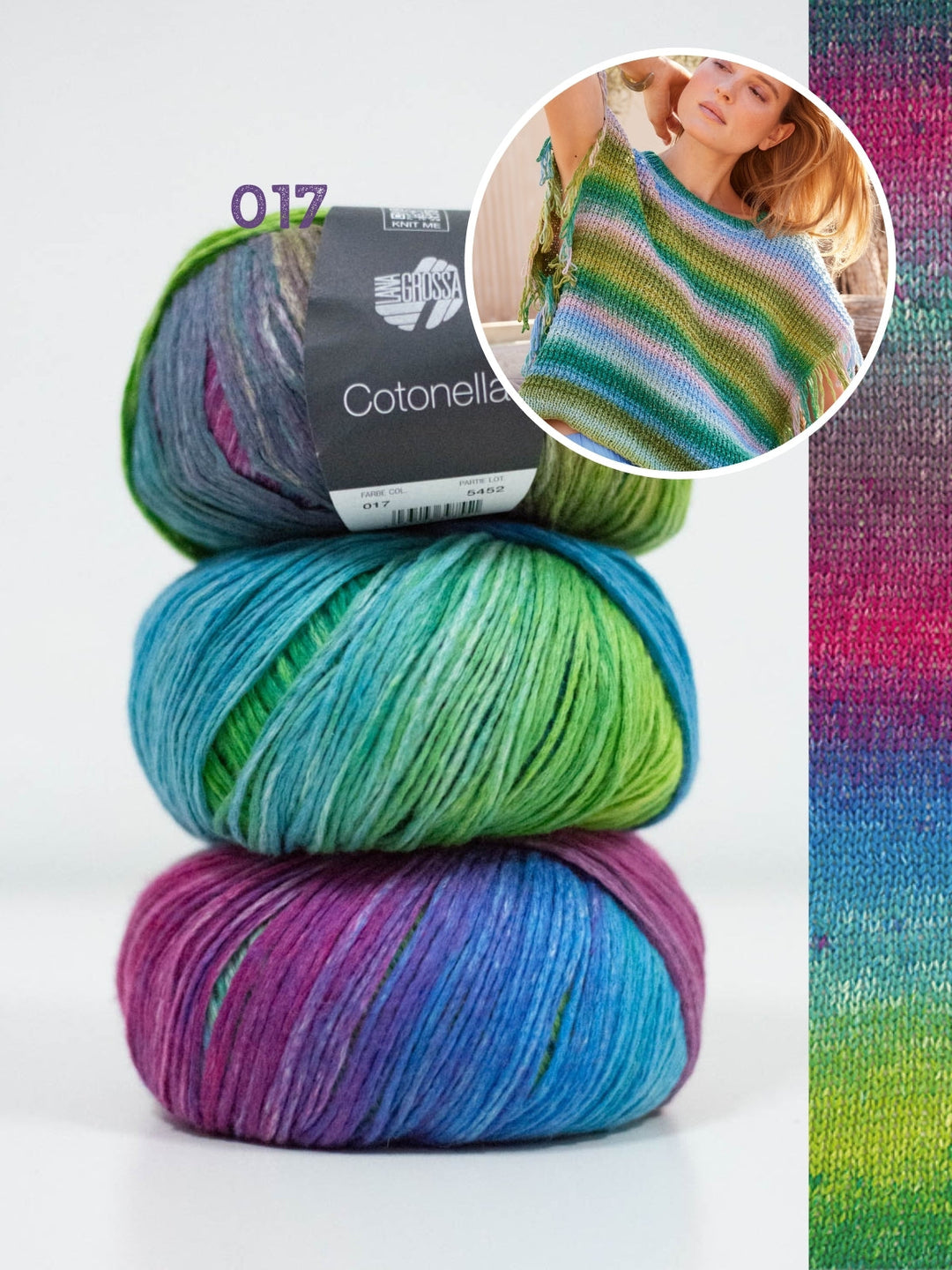 Strickpaket Cotonella Slipover mit Fransen