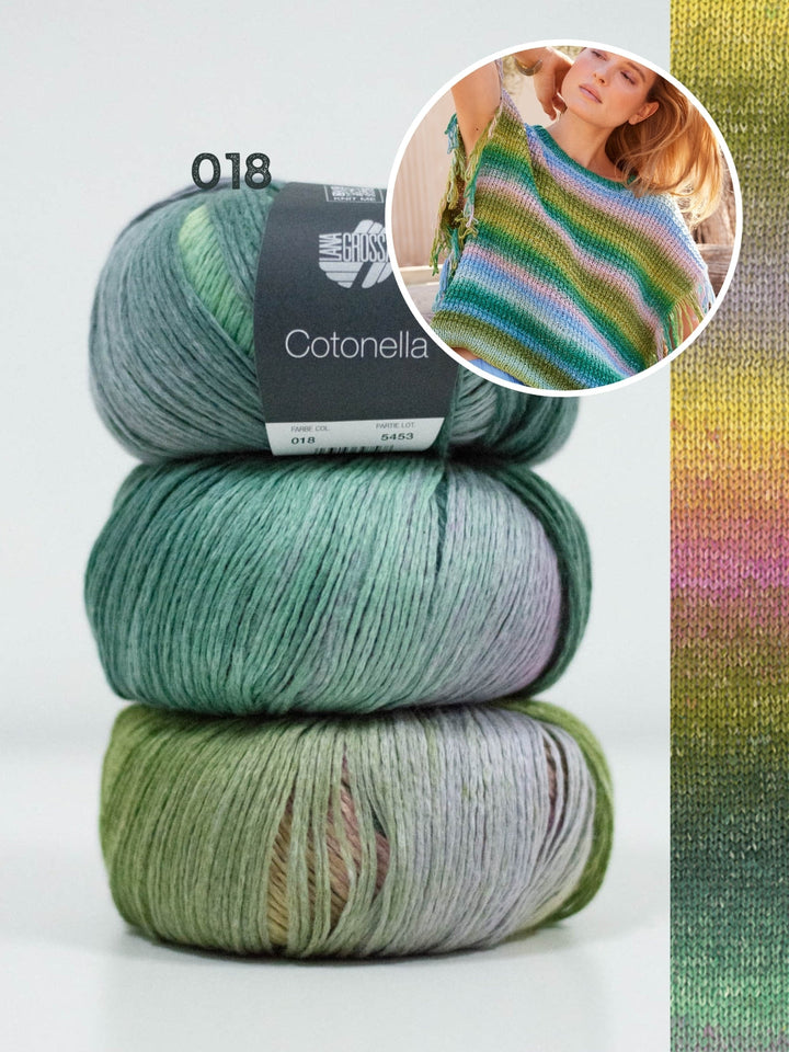 Strickpaket Cotonella Slipover mit Fransen