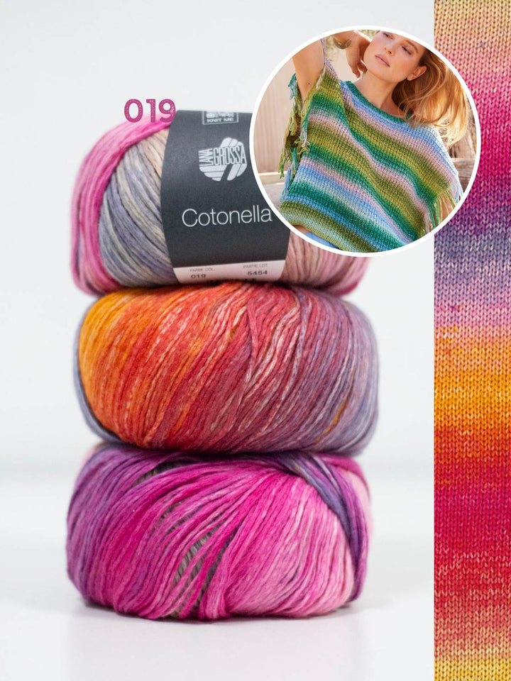 Strickpaket Cotonella Slipover mit Fransen