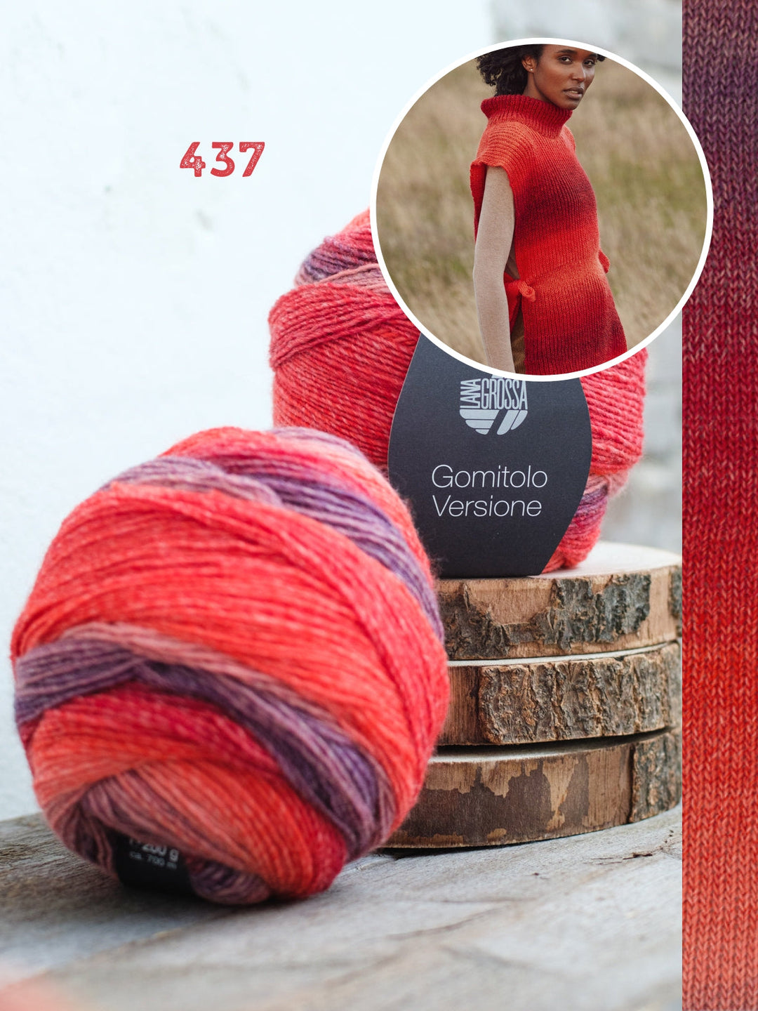 Strickpaket Gomitolo Versione Cache Coeur