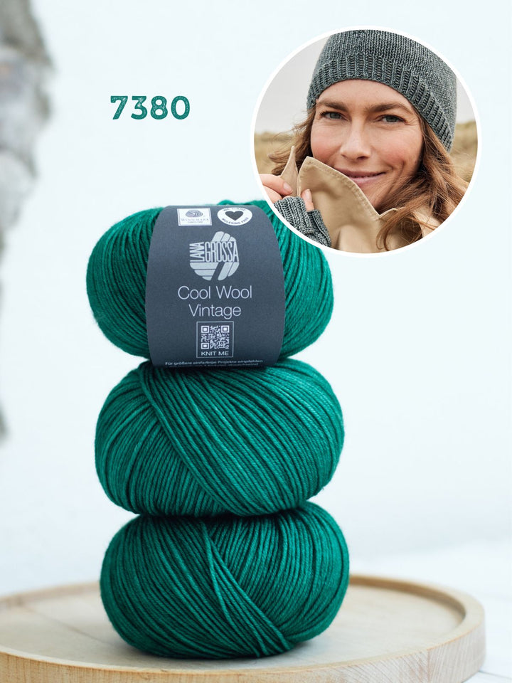 Strickpaket Cool Wool (Vintage) Mütze + Stulpen