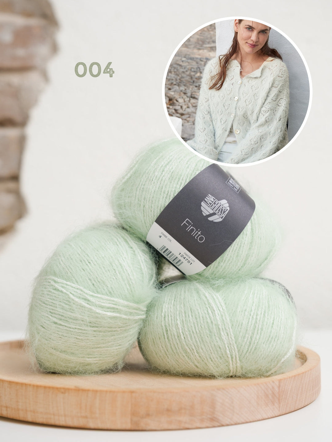 Strickpaket Finito Jacke mit Herzmuster