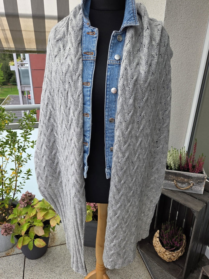 Strickpaket Lizas Tuch Braid Lines - Cool Merino