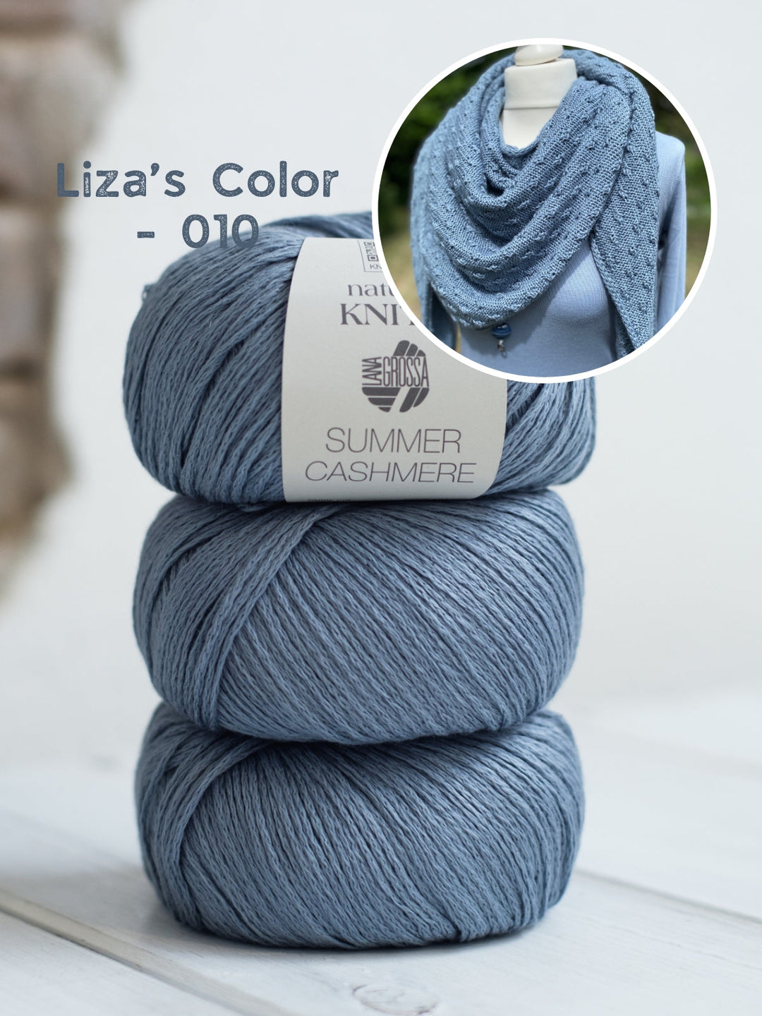 Strickpaket Lizas Tuch Little Blossoms