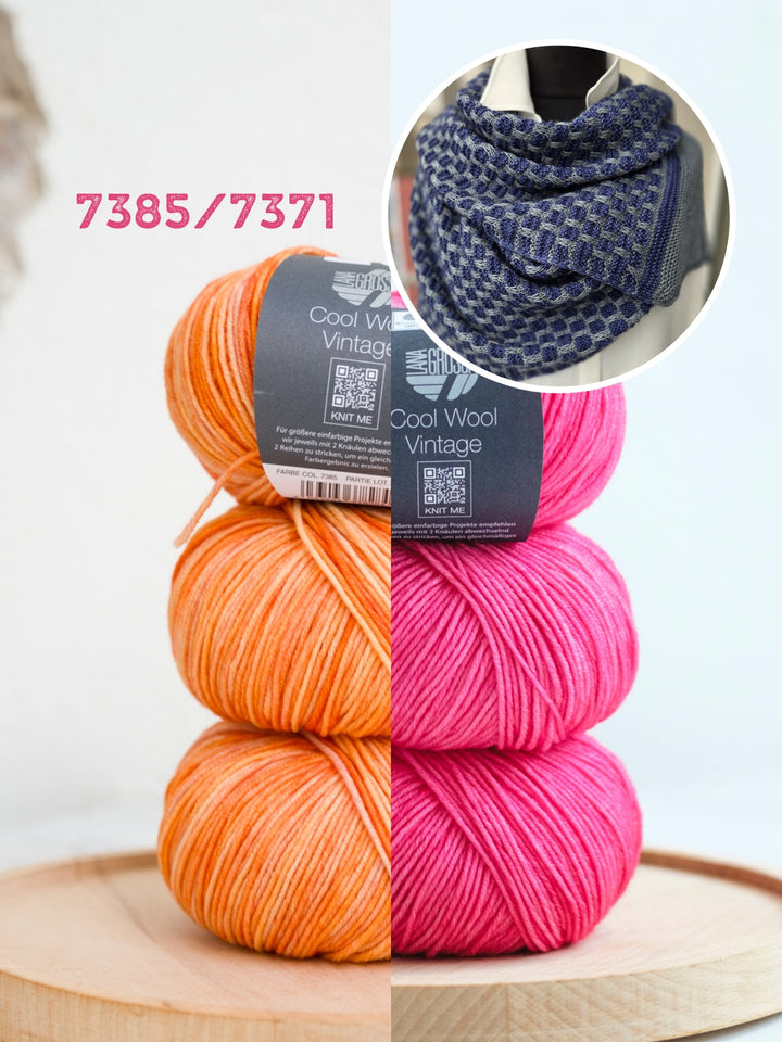 Strickpaket Lizas Tuch September Vibes - Cool Wool Vintage