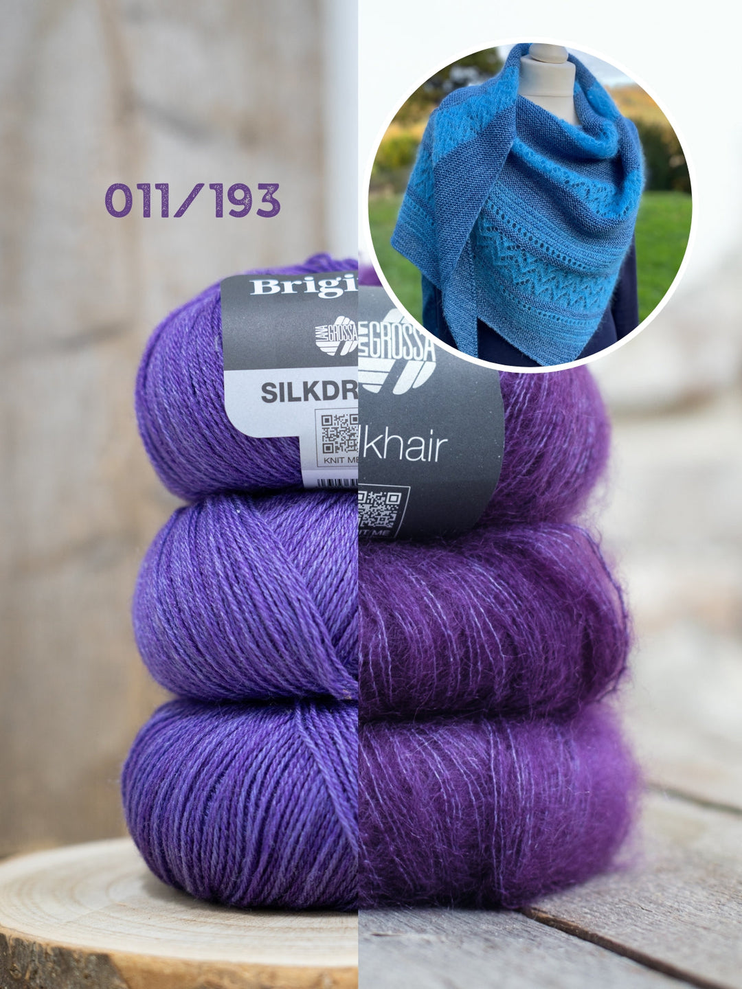 Strickpaket Lizas Tuch Tintenzauber