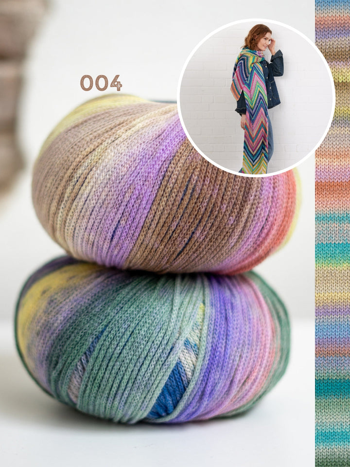 Strickpaket Farfalla Zickzack-Schal