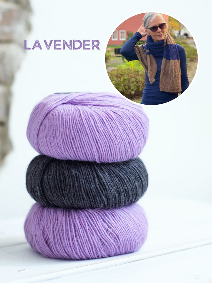 Strickpaket Lizas Tuch Mocha Blues