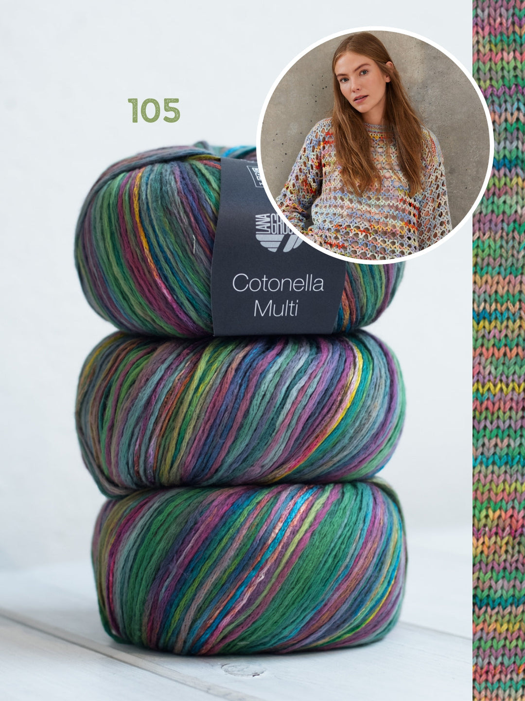 Häkelpaket Cotonella Multi Pullover
