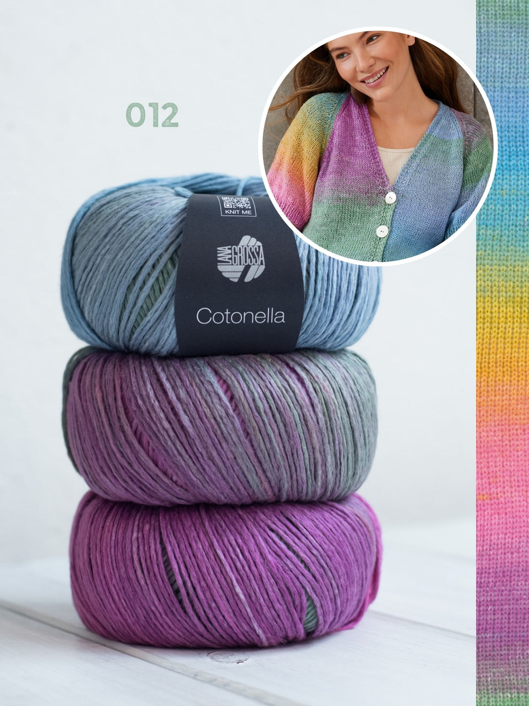 Strickpaket Cotonella Kurze Raglanjacke