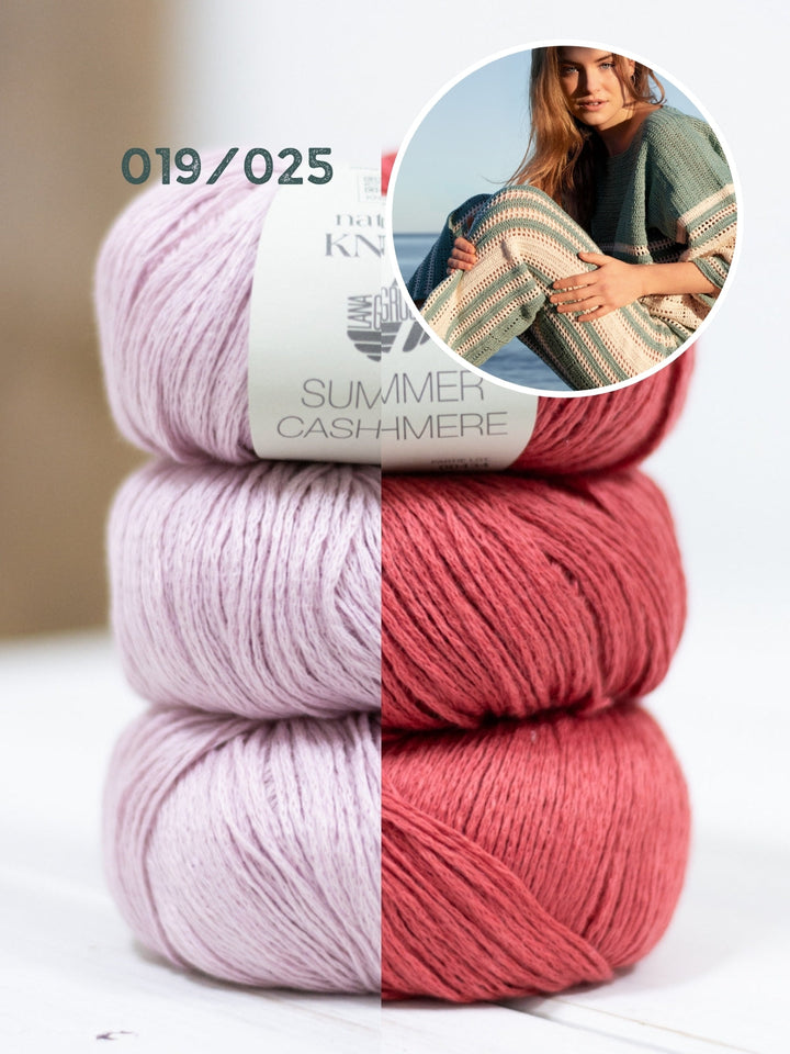 Häkelpaket Summer Cashmere Hose in Filethäkelei