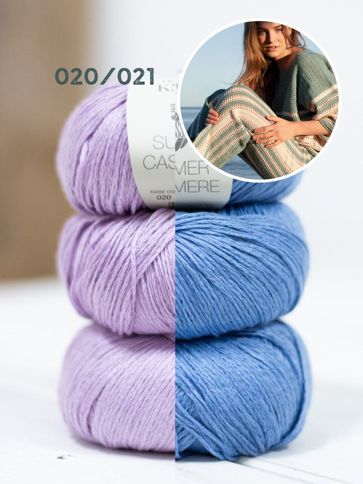 Häkelpaket Summer Cashmere Hose in Filethäkelei