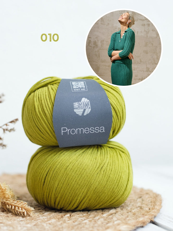 Strickpaket Promessa Pullover mit Kragen