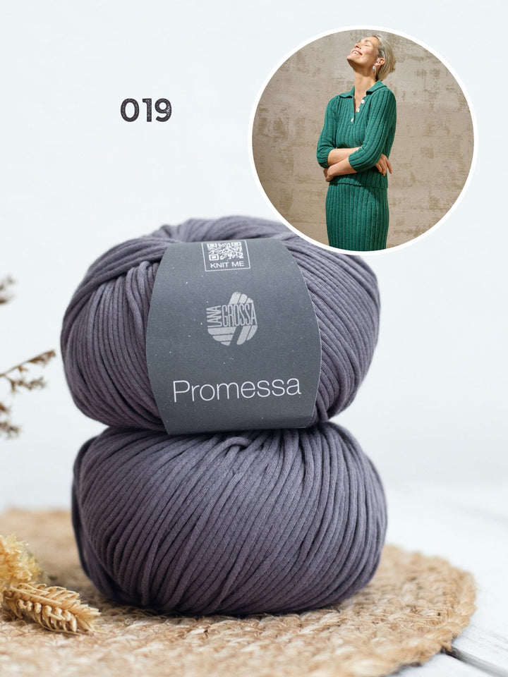 Strickpaket Promessa Pullover mit Kragen
