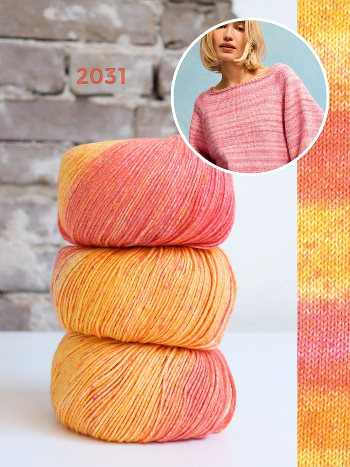 Strickpaket Gomitolo Mambo Pullover - Top-down