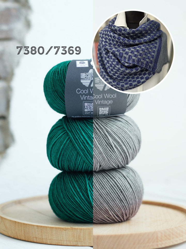 Strickpaket Lizas Tuch September Vibes - Cool Wool Vintage