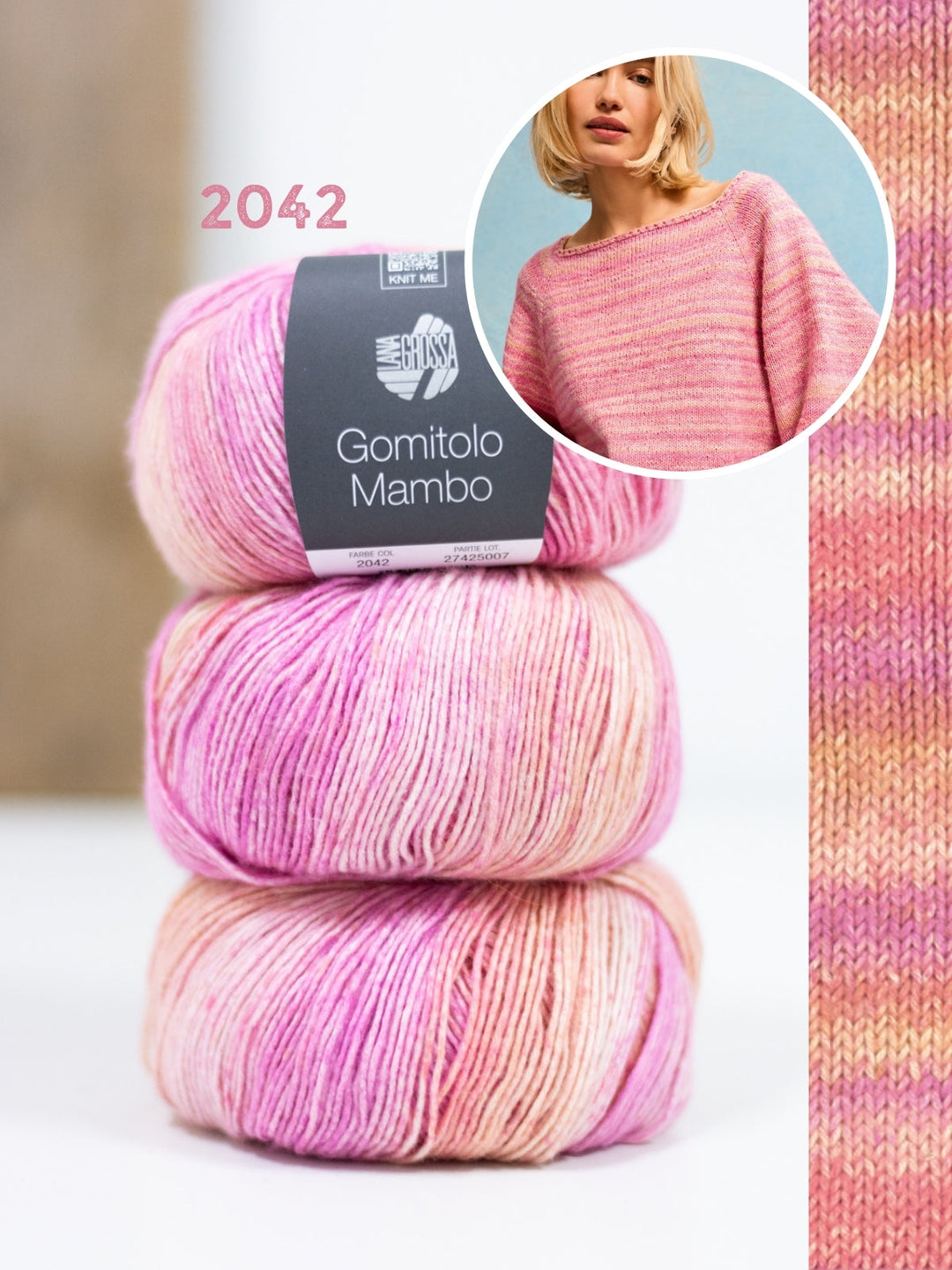 Strickpaket Gomitolo Mambo Pullover - Top-down