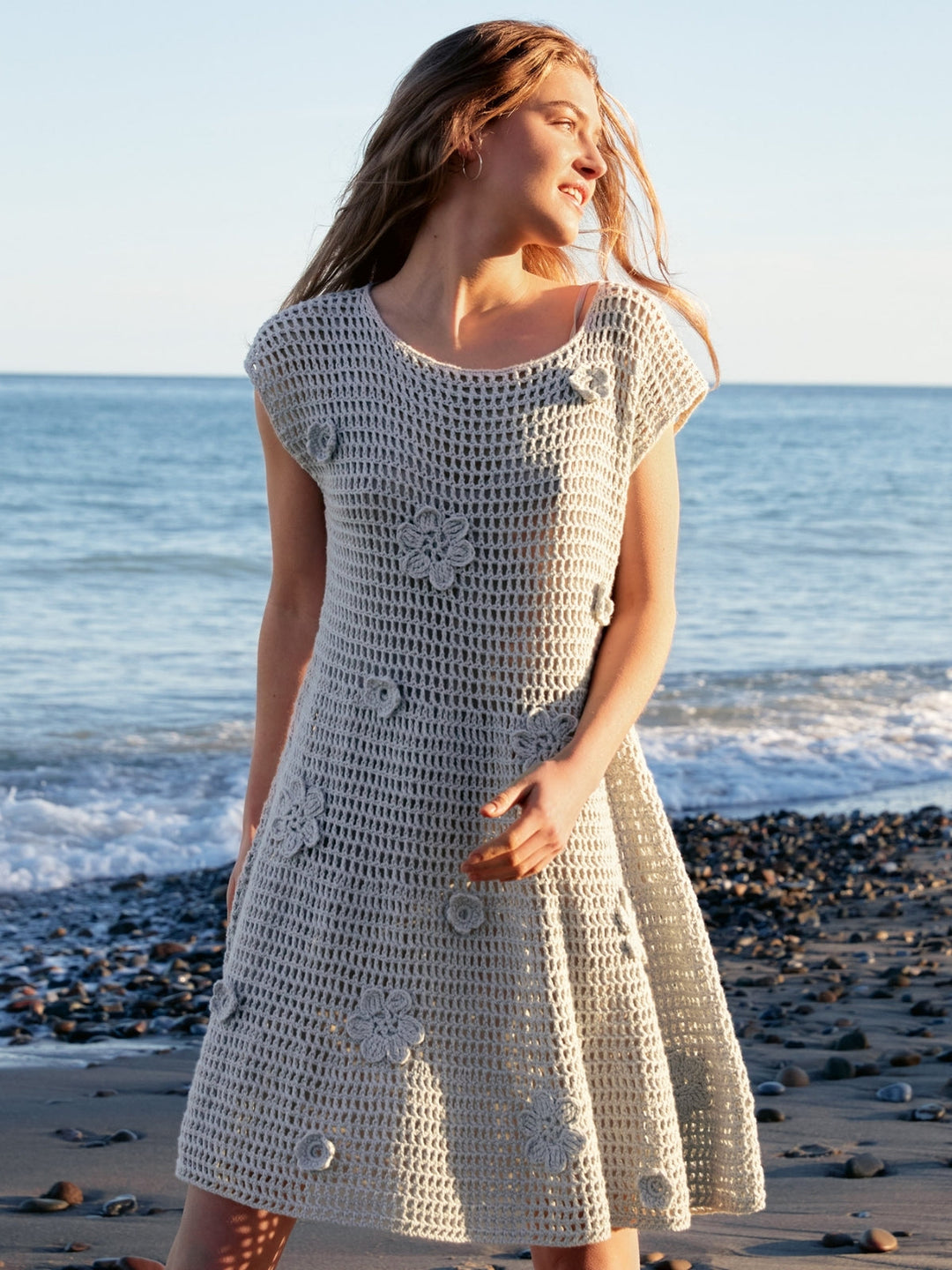 Häkelpaket Cotonella Kleid mit Blüten