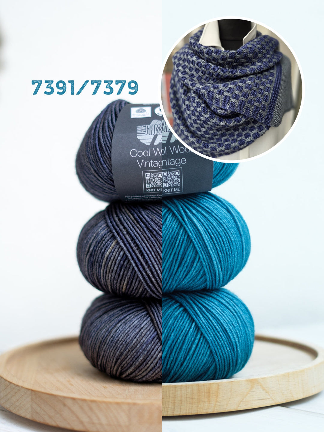 Strickpaket Lizas Tuch September Vibes - Cool Wool Vintage