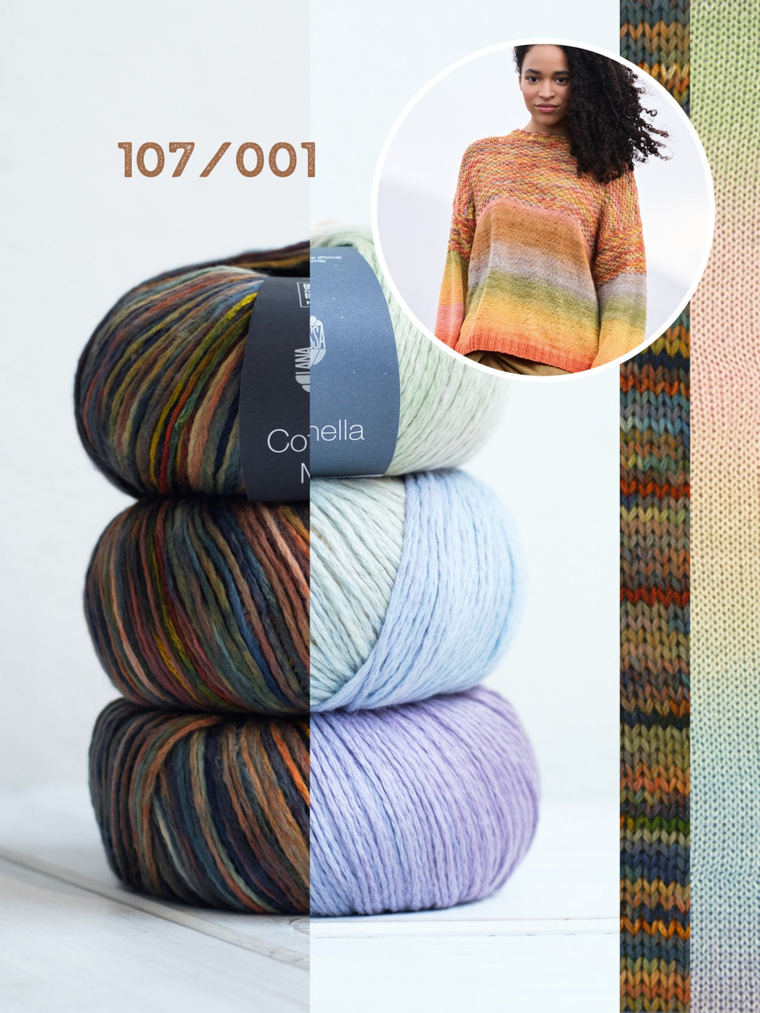 Strickpaket Cotonella &amp; Cotonella Multi Pullover
