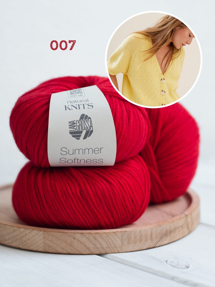 Strickpaket Summer Softness Kurzarm-Raglanjacke