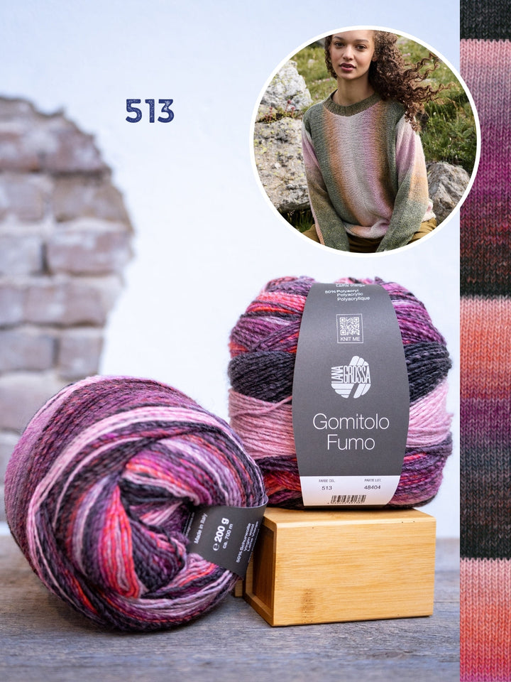 Strickpaket Gomitolo Fumo Pullover