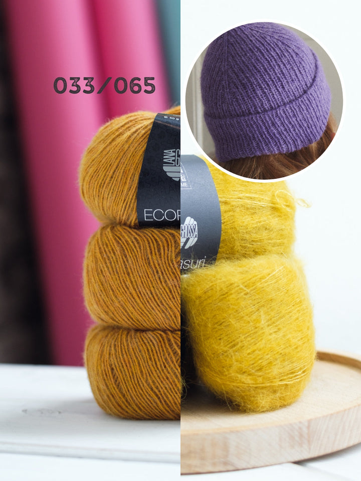 Strickpaket Ecopuno &amp; Setasuri Mütze
