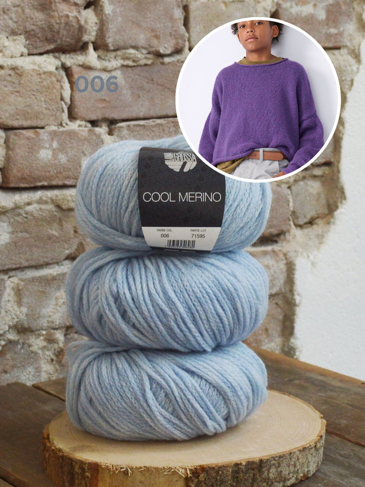 Strickpaket Cool Merino Pullover - kids