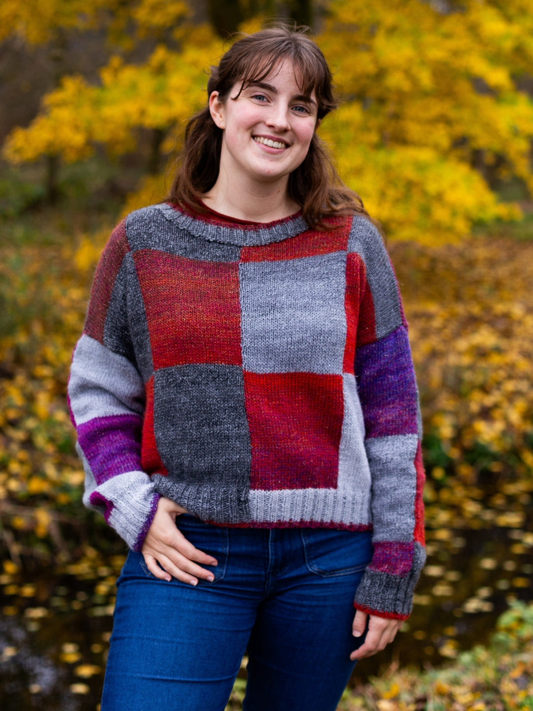 Strickpaket Gomitolo Gala Karo-Pullover