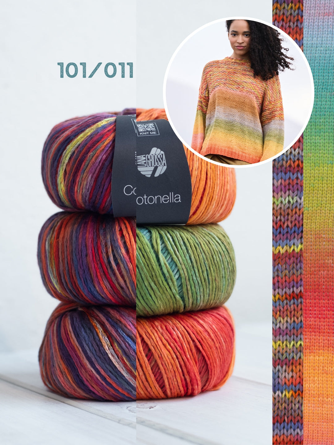 Strickpaket Cotonella &amp; Cotonella Multi Pullover