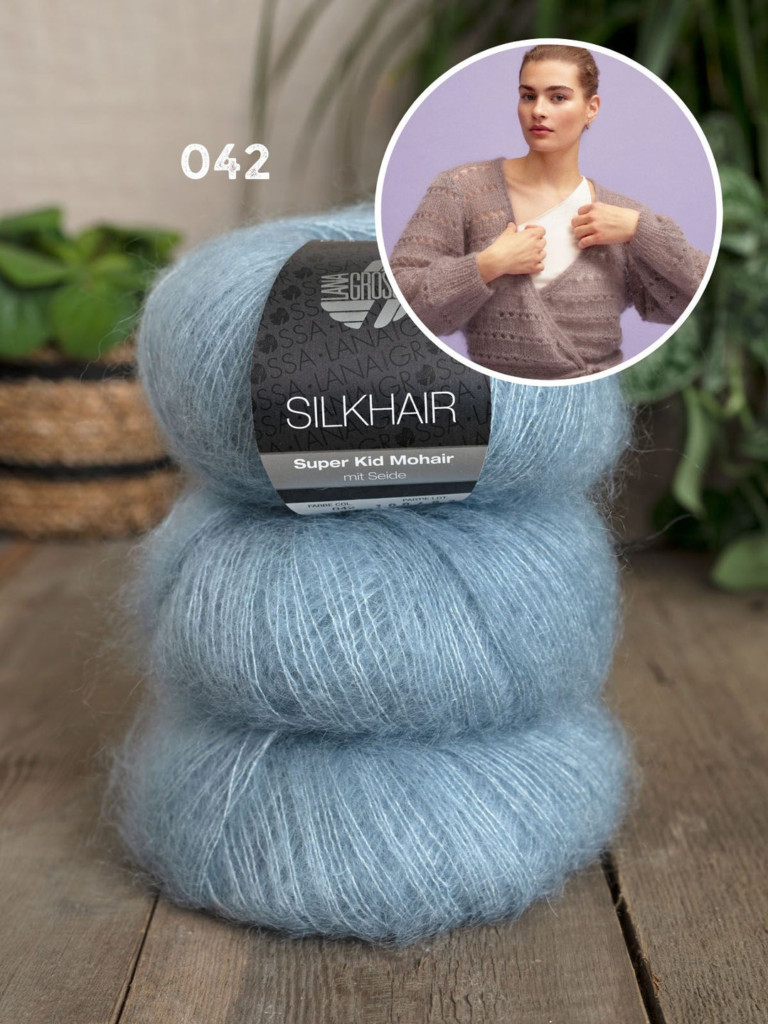 Strickpaket Silkhair Wickeljacke
