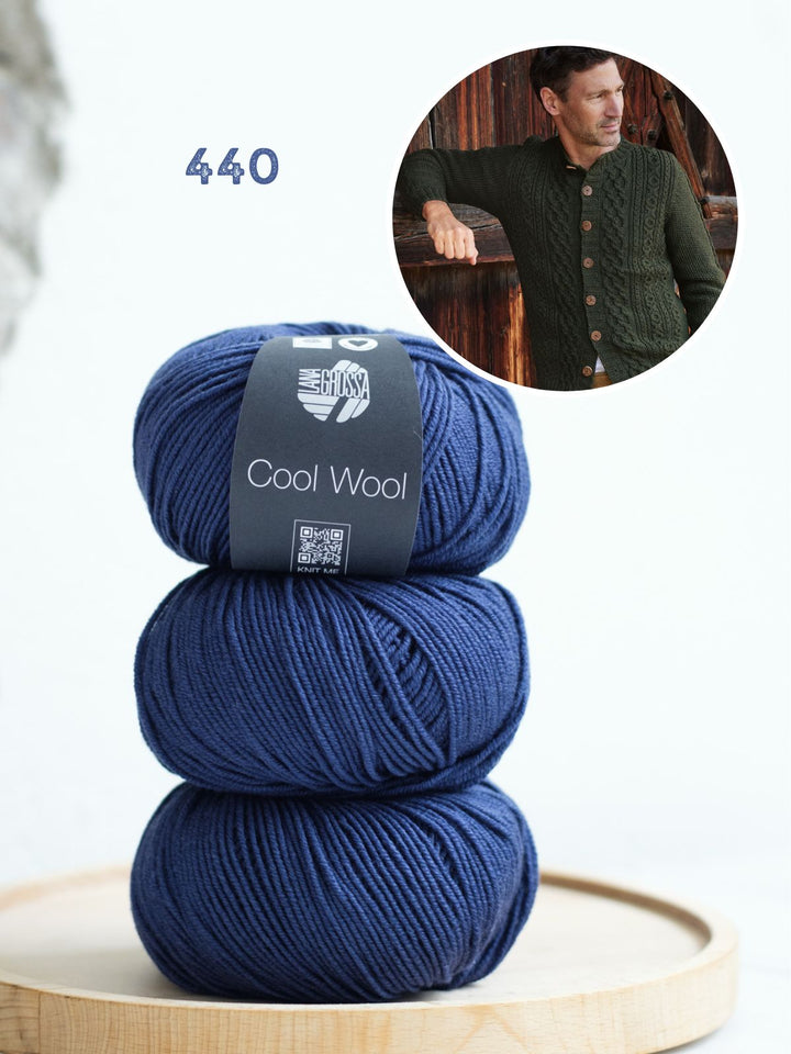 Strickpaket Cool Wool Herrenjacke