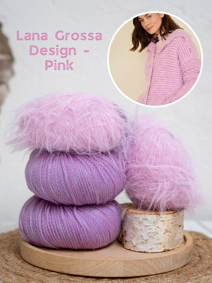 Strickpaket Basta Cool Merino gestreifte Jacke