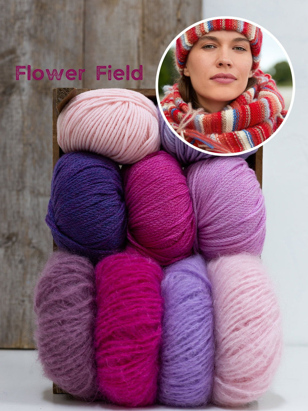 Strickpaket Mohair Di Gio Cool Wool Superbig Cool Merino Schal + Mütze