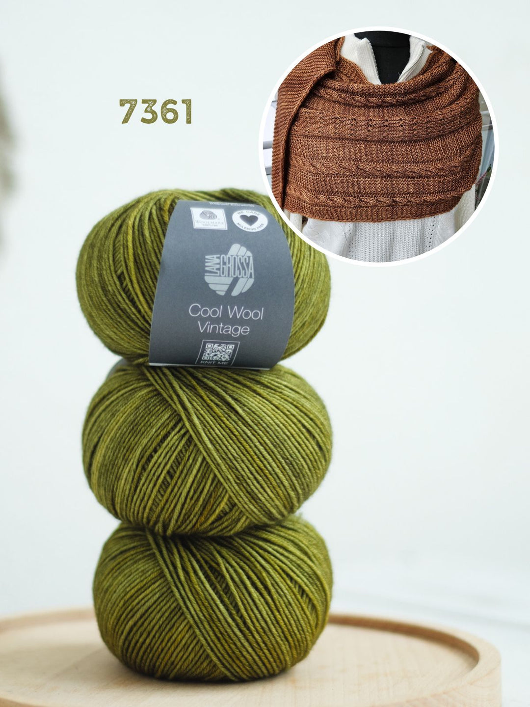 Strickpaket Lizas Tuch Orange Night - Vintage