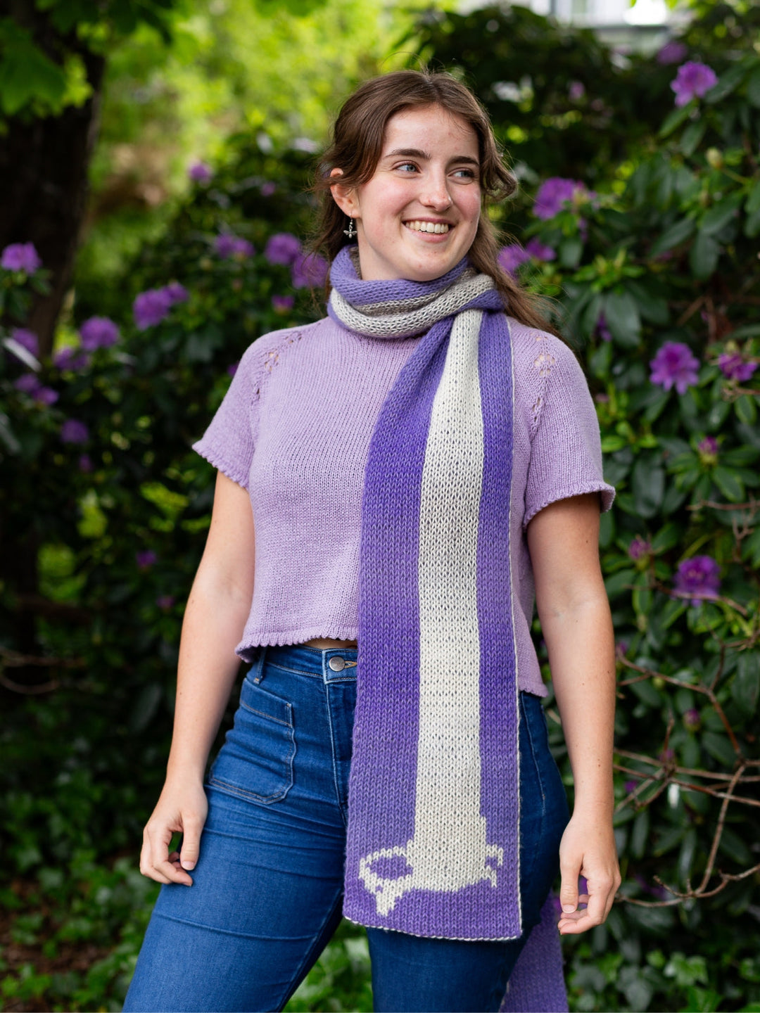 Strickpaket Sausage Dog Scarf Corallo - Devout Hand