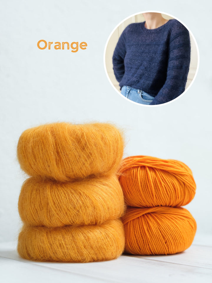 Strickpaket Charles Sweater - Kolibri by Johanna