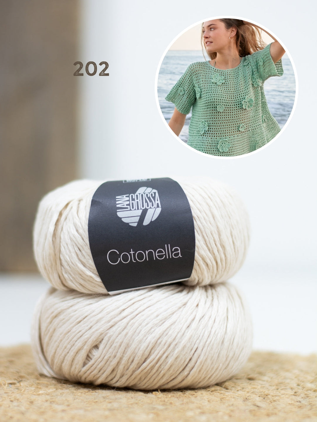 Häkelpaket Cotonella Shirt mit Blüten