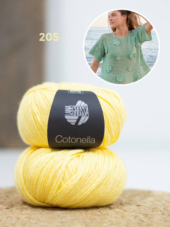 Häkelpaket Cotonella Shirt mit Blüten