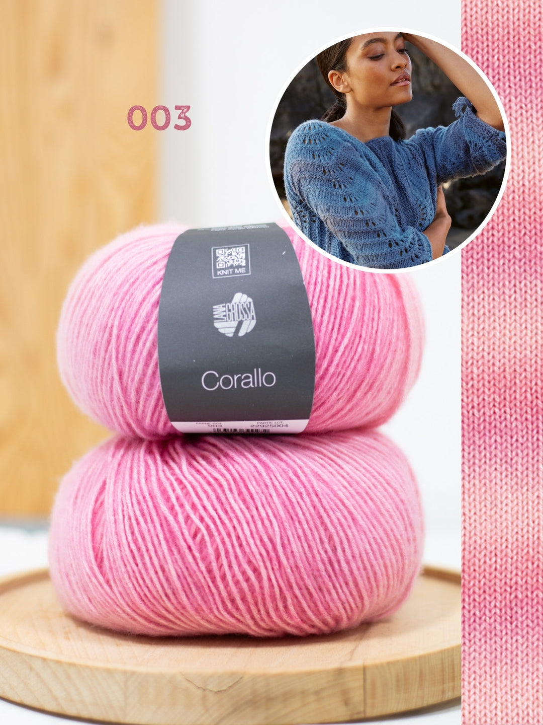 Strickpaket Corallo Quer gestrickter Pullover