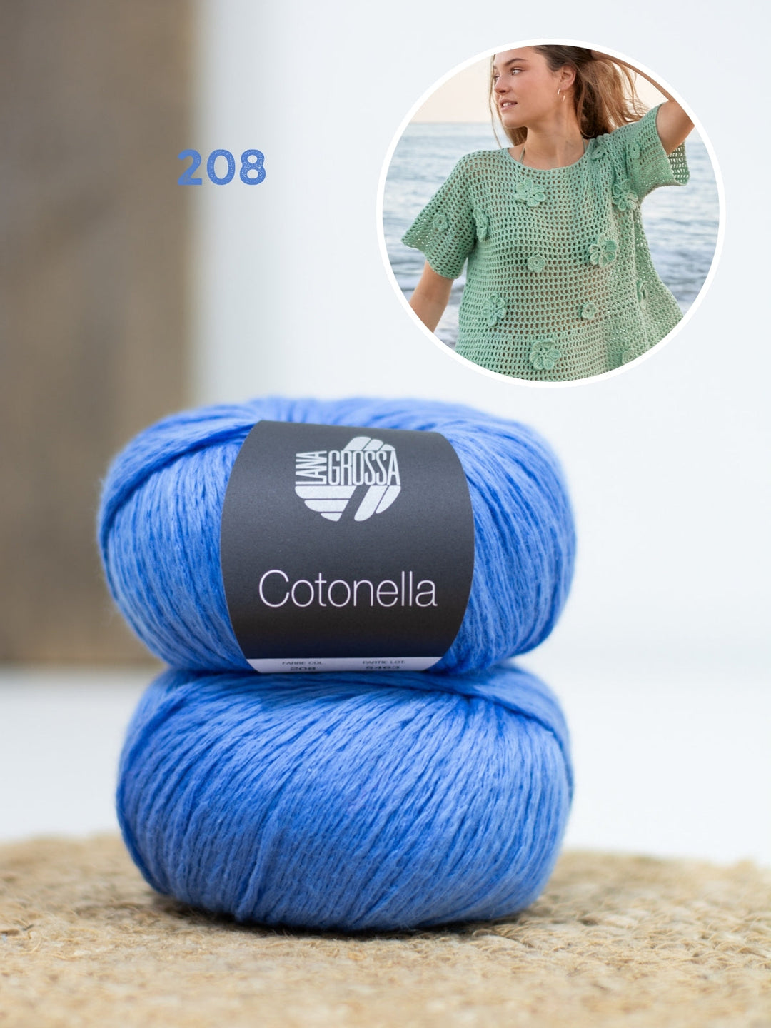 Häkelpaket Cotonella Shirt mit Blüten