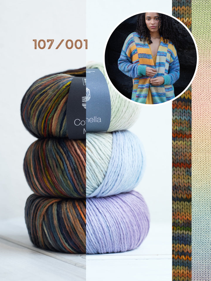 Strickpaket Cotonella &amp; Cotonella Multi Jacke