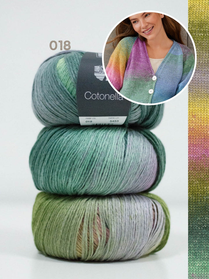 Strickpaket Cotonella Kurze Raglanjacke