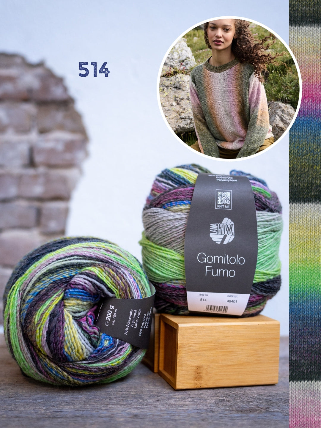 Strickpaket Gomitolo Fumo Pullover