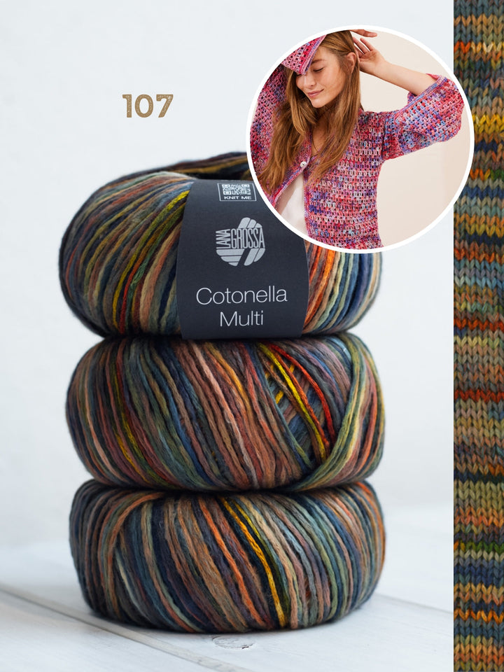 Häkelpaket Cotonella Multi Jacke