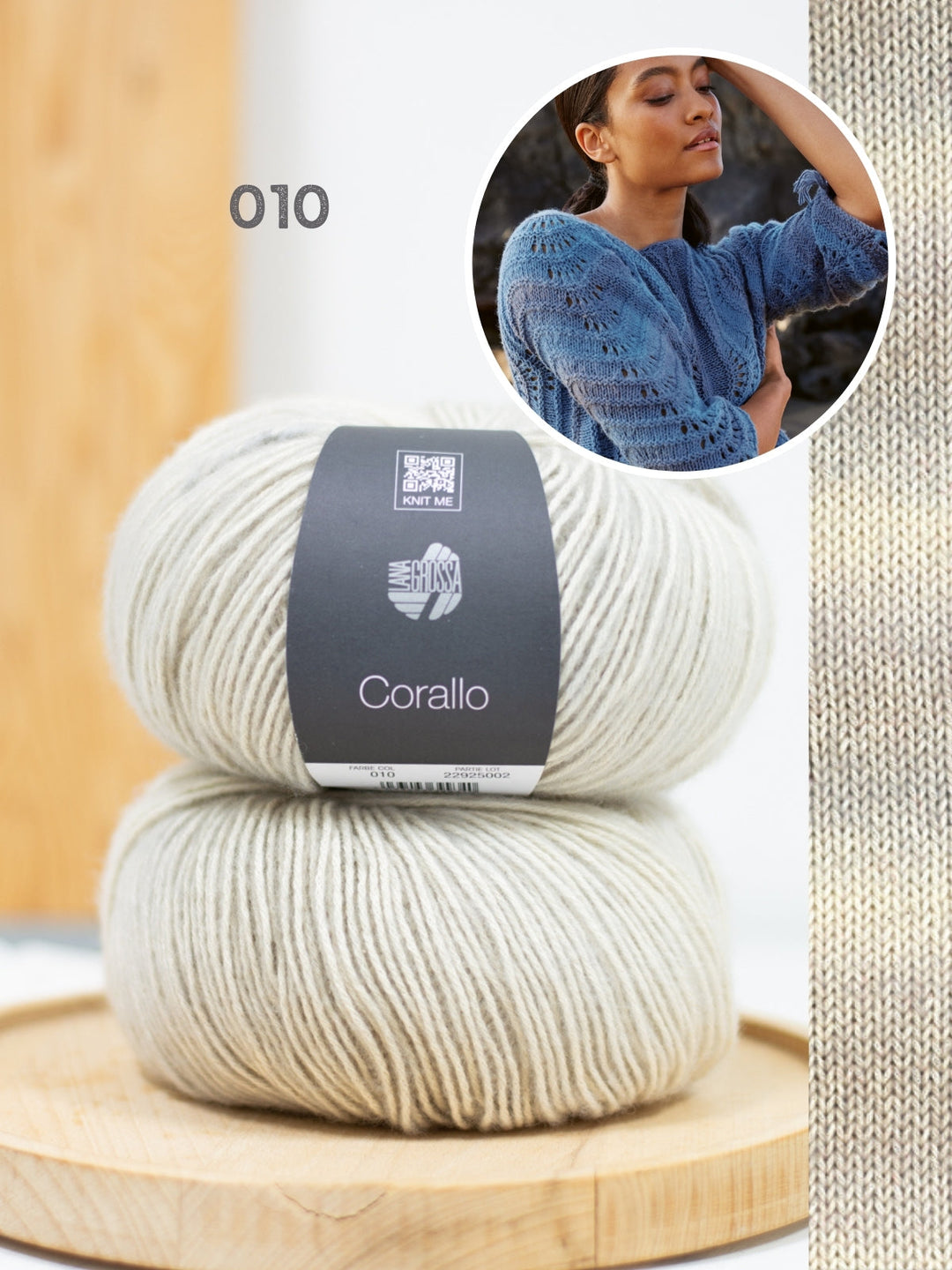 Strickpaket Corallo Quer gestrickter Pullover