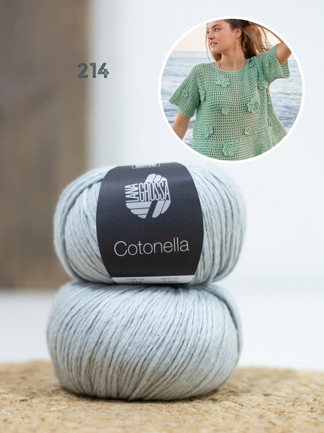 Häkelpaket Cotonella Shirt mit Blüten