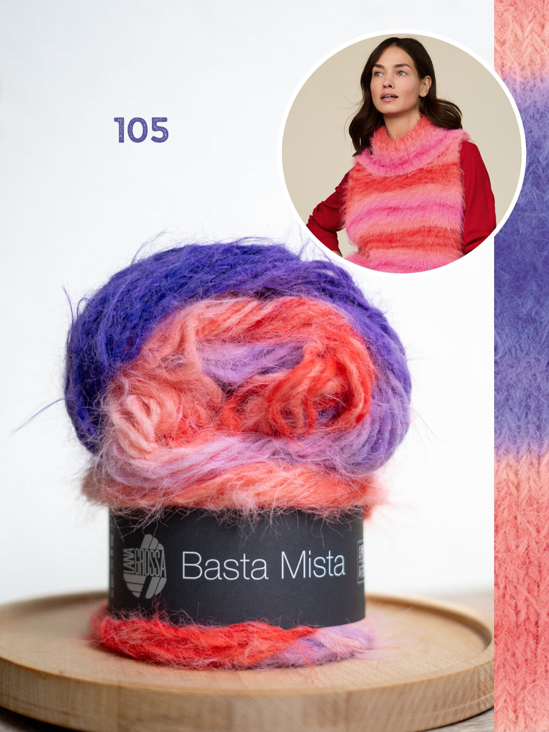 Strickpaket Basta Mista Pullunder mit Rollkragen